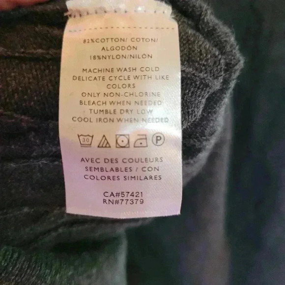NWT Anne Taylor gray cable sweater women's size Medium, perfect for fall $20 - Picture 3 of 4
